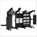 TORQUE Train Strength, Conditioning, and Combat in One Integrated Station including a punching bag, weight racks, and pull-up bars on a white background