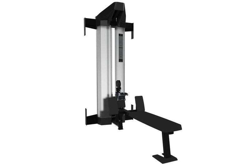 X-CREATE Seated Row Module with foot platforms and seated cable-row handle, landscape format