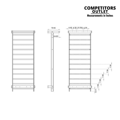 3B Scientific Stall Bars with Pull-Up Bar - Competitors Outlet