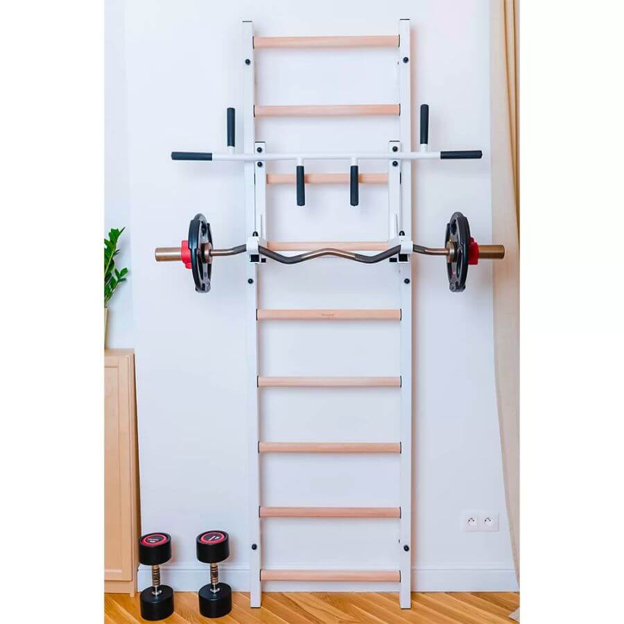 BenchK Metal Pull-Up Bar and Barbell Stand PB3W