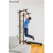 BenchK Wall Bar Set 721B + A076 in a living room with male exercising