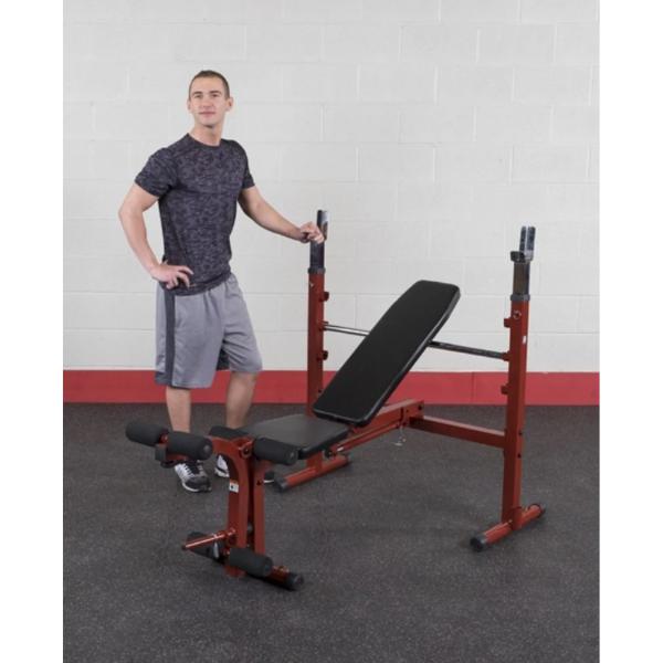 Best Fitness Folding Olympic Bench with Leg Developer Size Reference