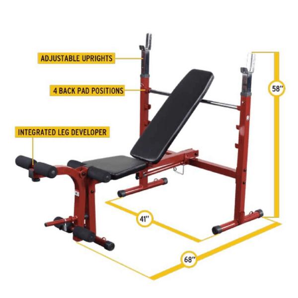 Nautilus folding olympic discount bench