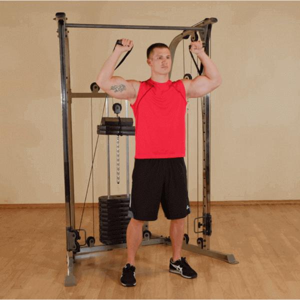 Best Fitness Functional Trainer BFFT10R Standing Military Press