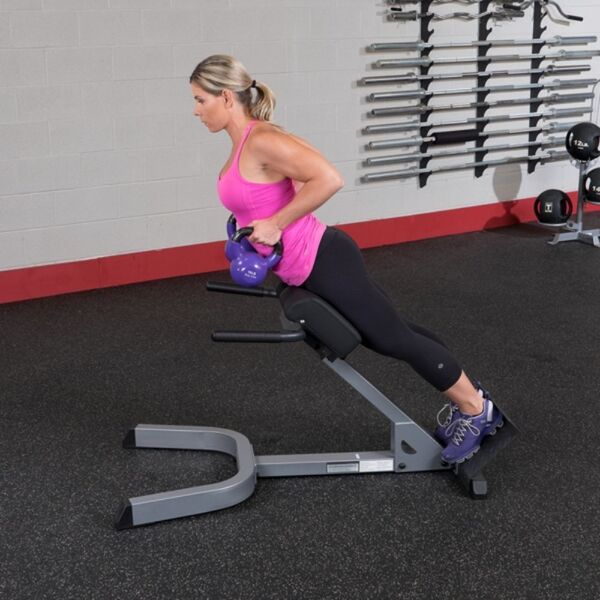 Body-Solid 45° Back Hyperextension GHYP345 Back extension with kettle bells