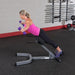 Body-Solid 45° Back Hyperextension GHYP345 back extension with dumbbell flys