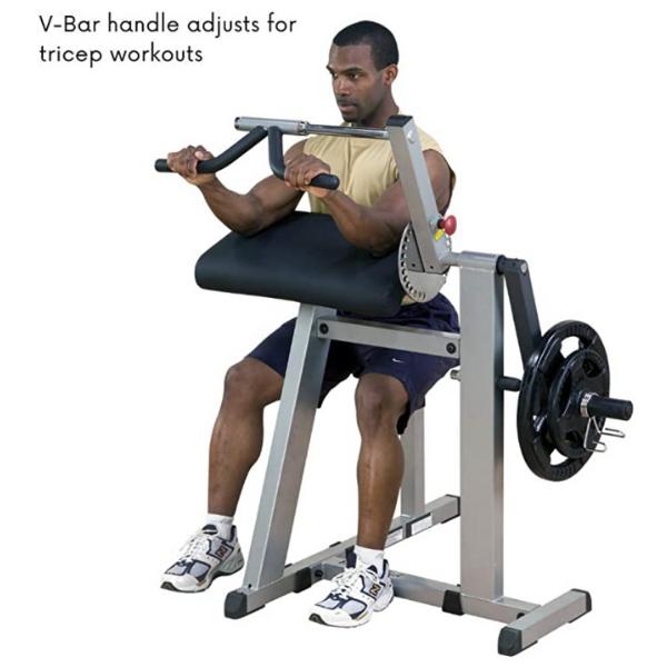 Body-Solid Cam Series Biceps & Triceps GCBT380 V-Bar Handel Adjusts for Tricep Workouts