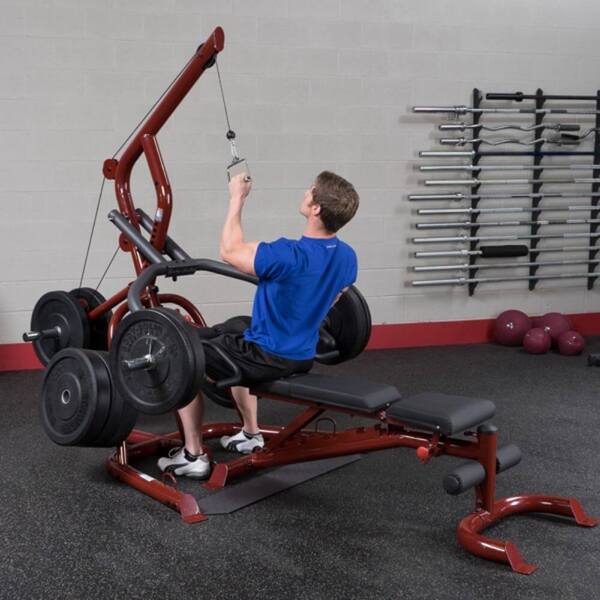 Body-Solid Corner Leverage Gym Package GLGS100P4 High Pulley