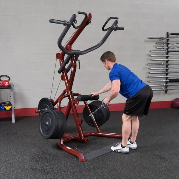 Body-Solid Corner Leverage Gym Package GLGS100P4 Midback Row