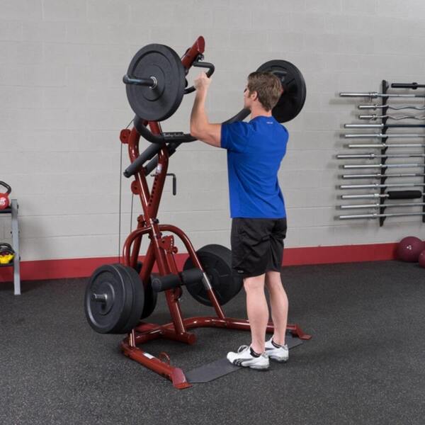 Body-Solid Corner Leverage Gym Package GLGS100P4 Shoulder Hold