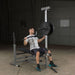Body-Solid GDIB46L Power Center Rack Bench Combo Exercise Lat Pulldown / Low Pulley Station  #GLRA81