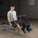 Body-Solid GDIB46L Power Center Rack Bench Combo Exercise for front leg extension 