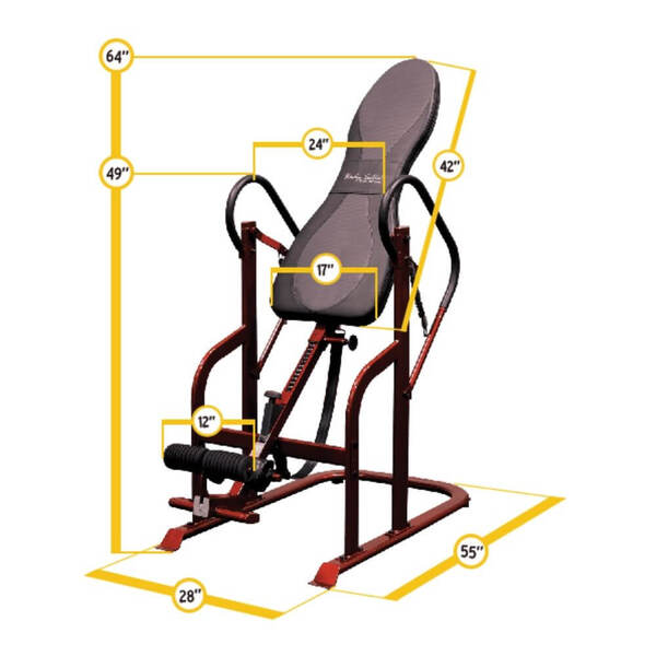 Body-Solid Inversion Table GINV50 Specs