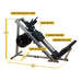 Body-Solid Leg Press & Hack Squat GLPH1100 Dimensions