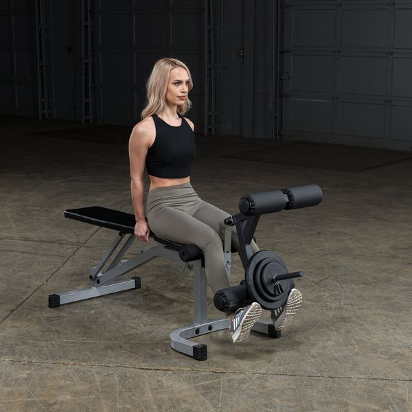 Body-Solid Powerline Flat Incline Decline Bench PFID130X Leg Extension with weights