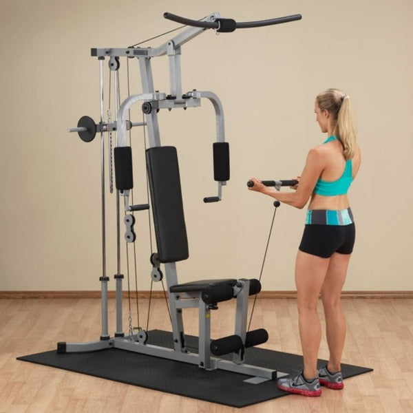 Body-Solid Powerline Single Stack Home Gym PHG1000X standing row 