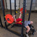 Body-Solid Power Rack Strap Safeties SPRSS with rack and lifter up