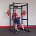 Body-Solid Pro Clubline Commercial Power Rack SPR1000 Military Press