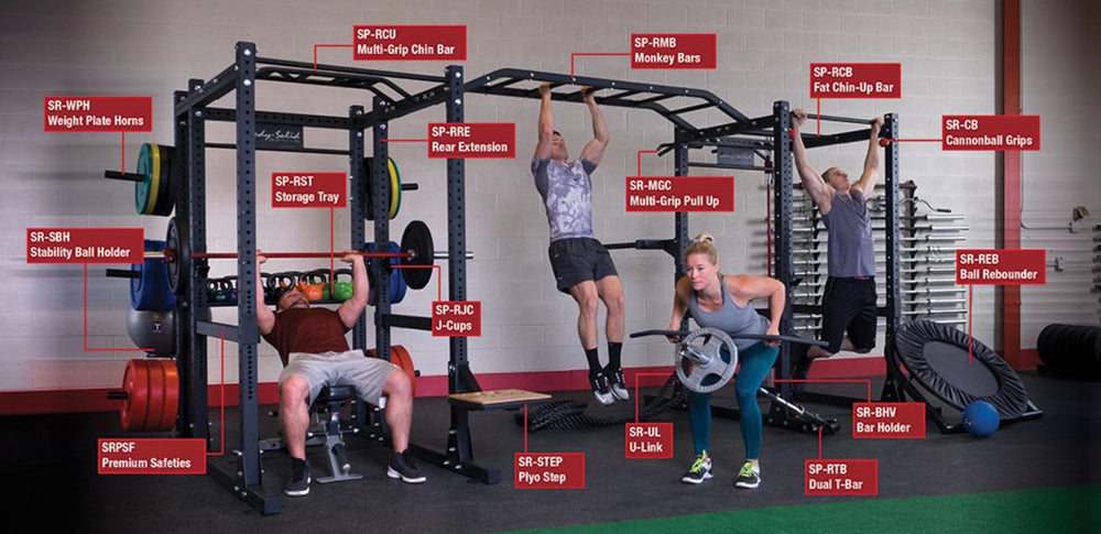 Body-Solid Pro Clubline Commercial Power Rack SPR1000 part of the Full Body Solid Collection