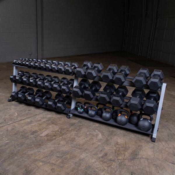 Body solid dumbbell set with online rack