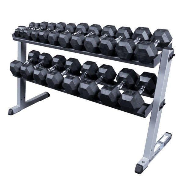 Body-Solid Pro Dumbbell Rack Front View