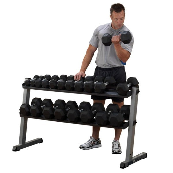Body-Solid Pro Dumbbell Rack Size Reference