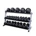 Body-Solid Pro Dumbbell Rack with Free Weights