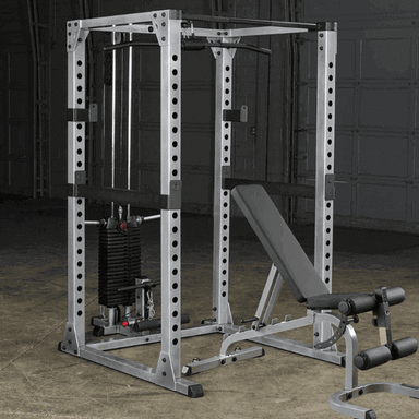 Body-Solid Pro Power Rack Gym Package GPR378P4 Angle View