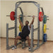 Body-Solid Proclub Multi Squat Rack with model chest pressing