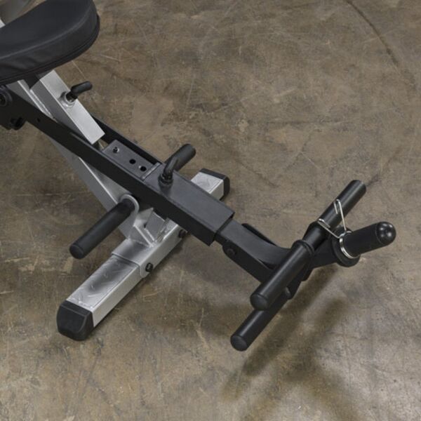 Body-Solid Semi-Recumbent Ab Bench 5-position adjustable seat  5-position upper ab arm  4-position lower ab leg supportGAB300