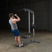 Body-Solid Pro Lat Pulldown Low Row Machine GLM83 Standing Bicep Curl 