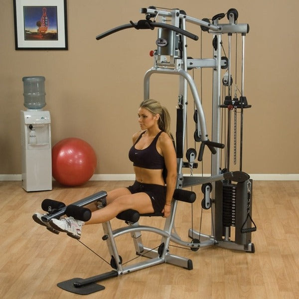Body-Solid Powerline Single Stack Home Gym P2X with the Leg Extension Pulley System