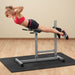 Body-Solid Powerline Roman Chair Back Hyperextension PCH24X model extending 