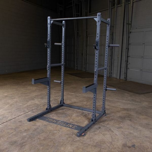 Body-Solid Powerline Half Rack PPR500 with weight plate horns