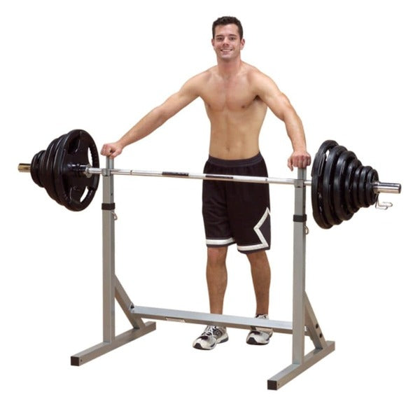 Body-Solid Powerline Squat Rack PSS60X with Model