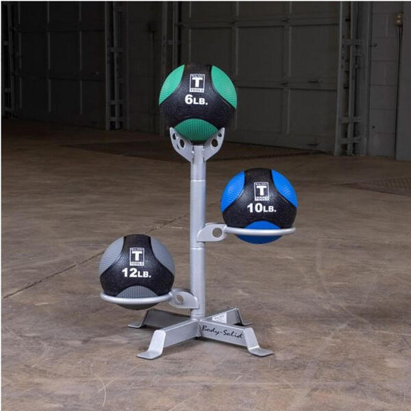 Body-Solid Medicine Ball Rack GMR5 3 Storage with Top