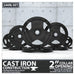Cast Iron Weight Plates 240 LB Set 2 Inch Opening