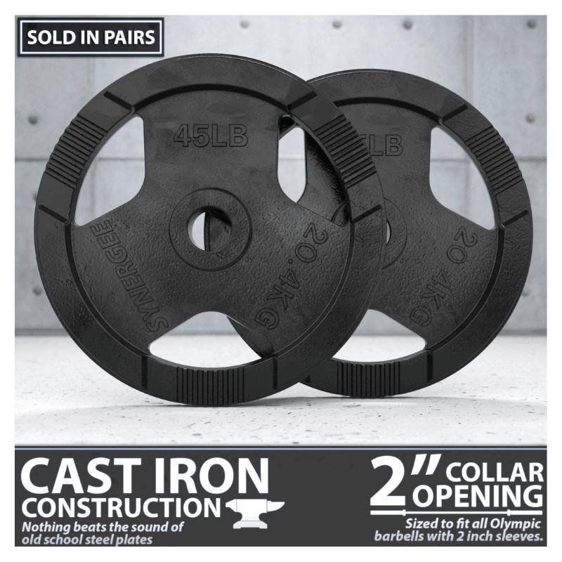 Cast Iron Weight Plates 45 LB Pairs