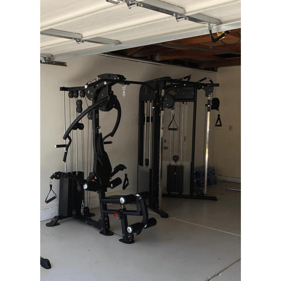 Compact-Single-Stack-MultiGym-MT-MG-SS_in a garage