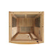 Dynamic "Barcelona Elite" 1-2-person Ultra Low EMF Far Infrared Sauna, DYN-6106-01 Elite interior layout from above