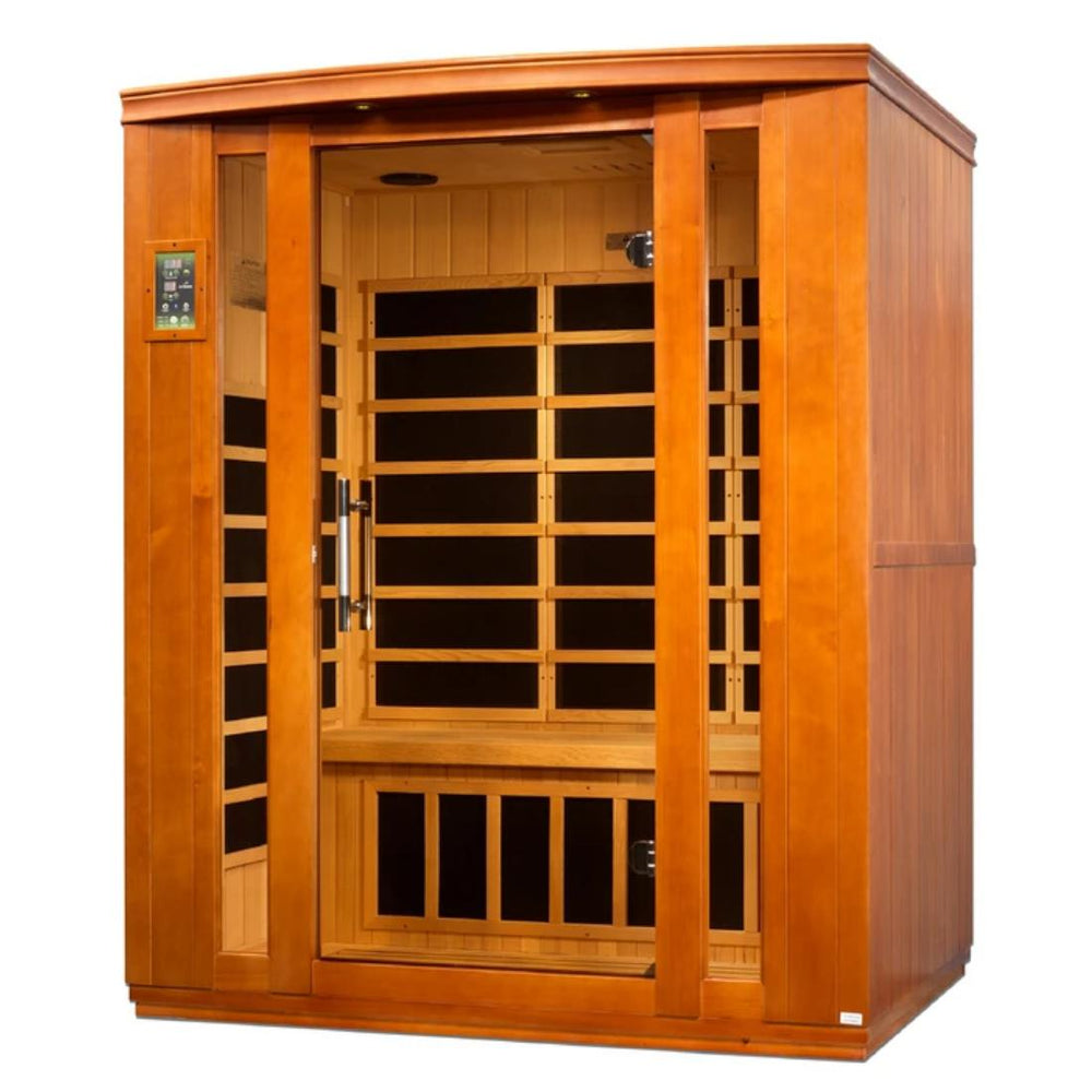 Dynamic-Bellagio-Edition-3-Person-Low-EMF-Far-Infrared-Sauna-DYN-6306-01 angle view