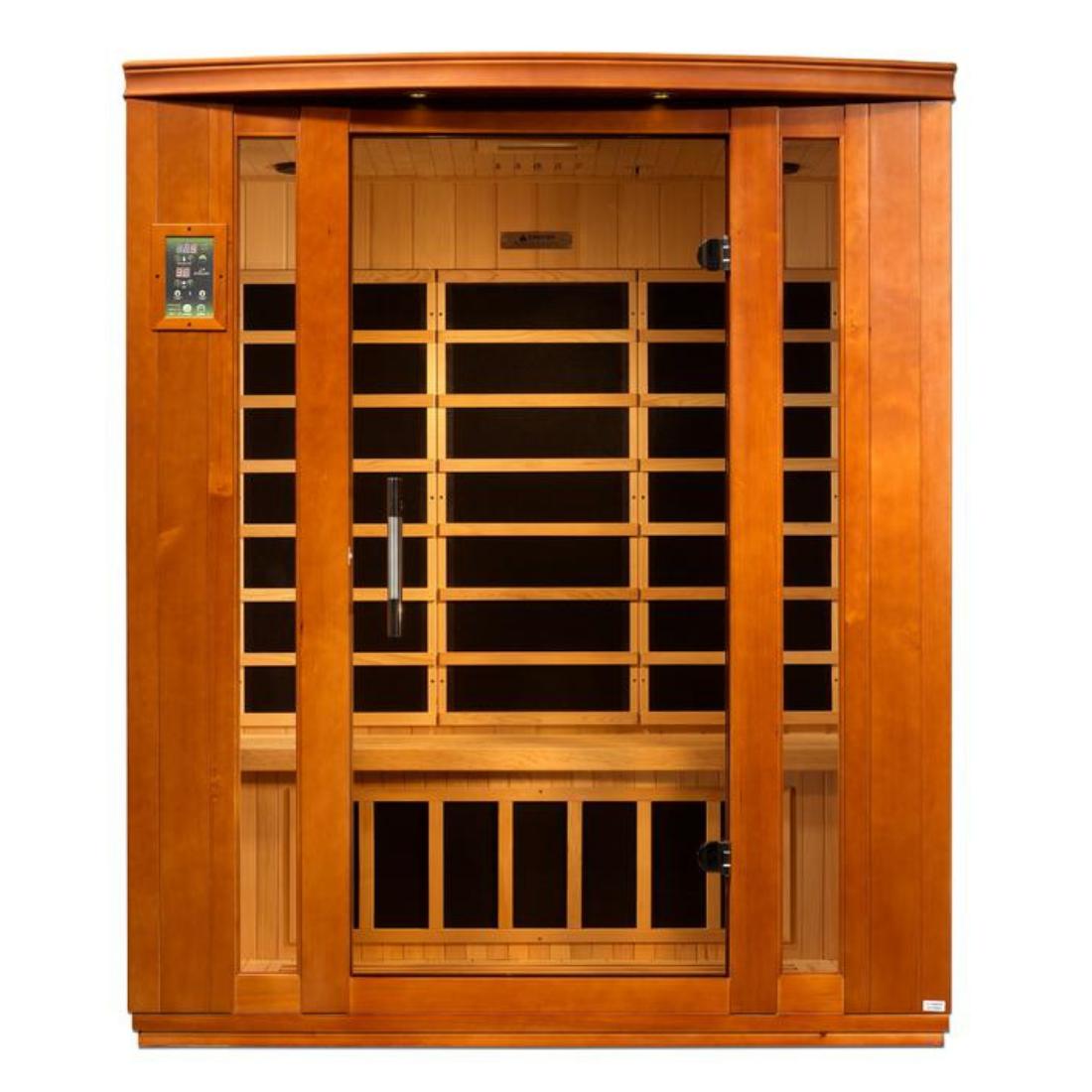 Dynamic-Bellagio-Edition-3-Person-Low-EMF-Far-Infrared-Sauna-DYN-6306-01 front view
