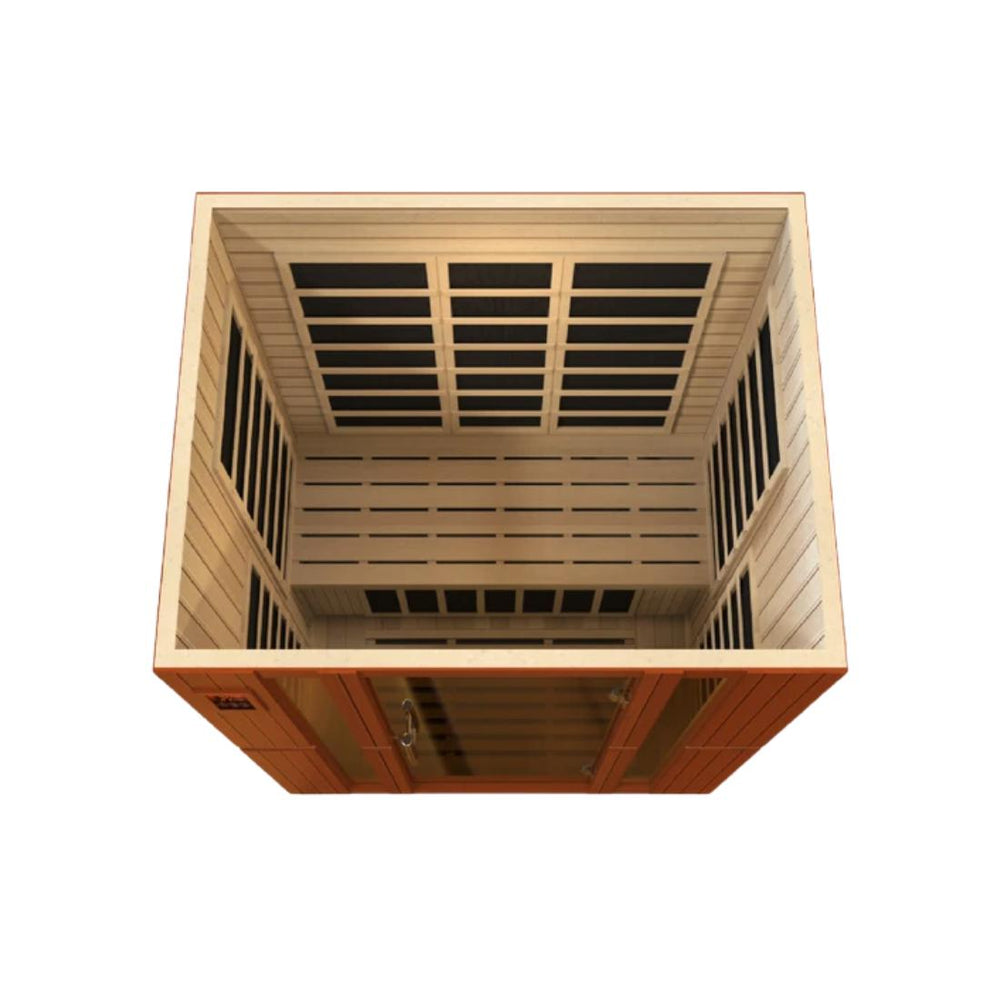 Dynamic-Bellagio-Edition-3-Person-Low-EMF-Far-Infrared-Sauna-DYN-6306-01 top down angle view