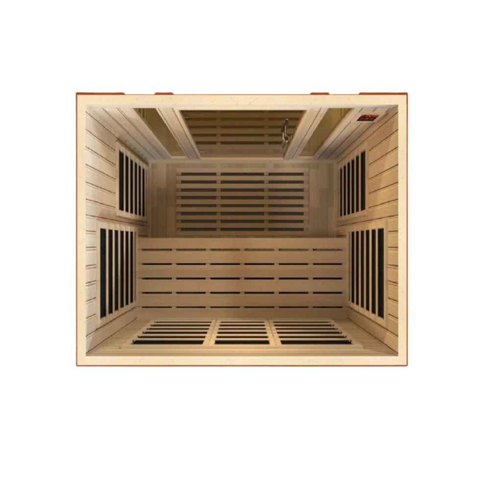 Dynamic-Bellagio-Edition-3-Person-Low-EMF-Far-Infrared-Sauna-DYN-6306-01 top down view