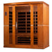 Dynamic "Bergamo Edition" 4-Person Low EMF Far Infrared Sauna, DYN-6440-01 front angle view