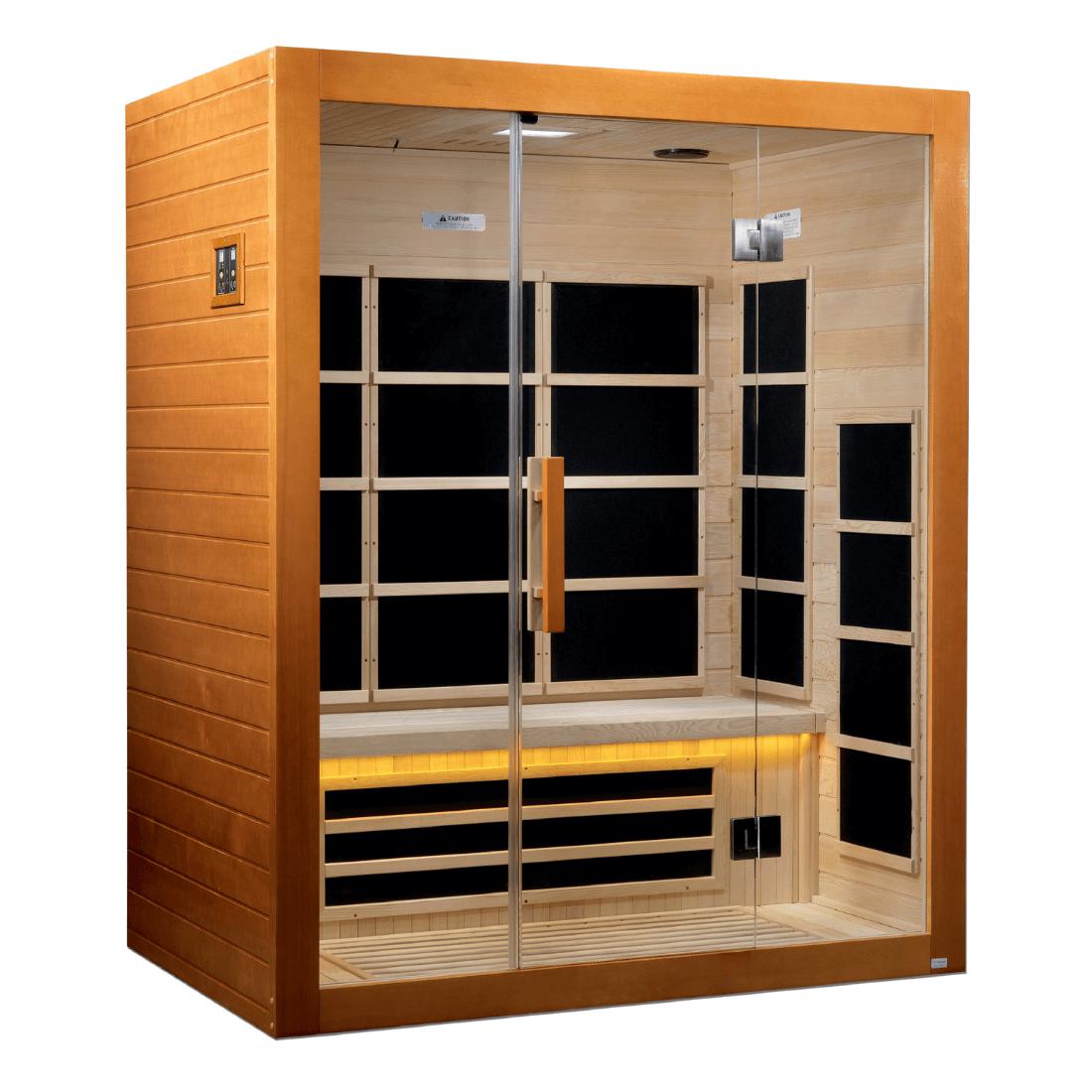Dynamic "Mersaille" 3-person Ultra Low EMF Far Infrared Sauna, DYN-6308-01 Front Angle View
