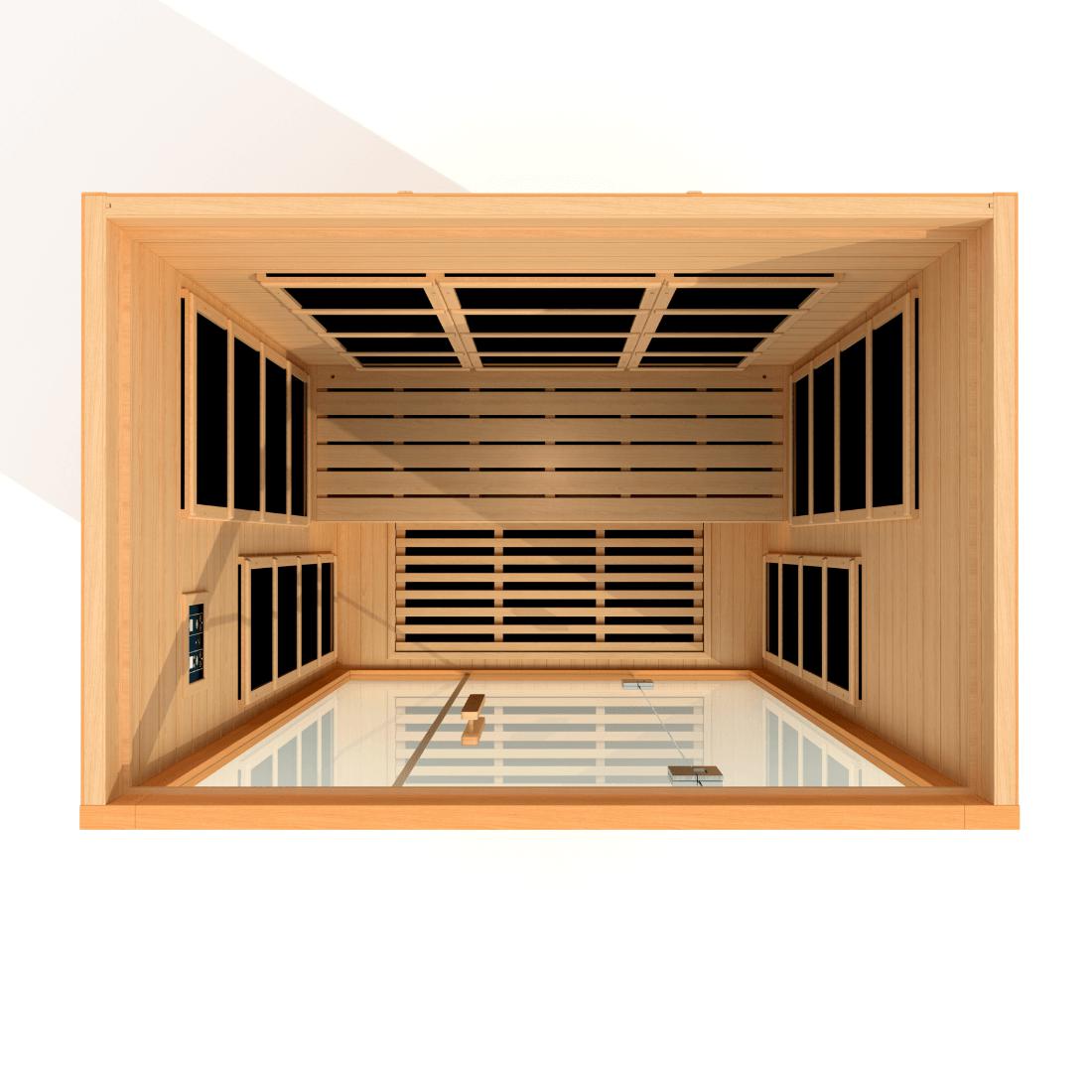 Dynamic "Mersaille" 3-person Ultra Low EMF Far Infrared Sauna, DYN-6308-01 Interior Spacing