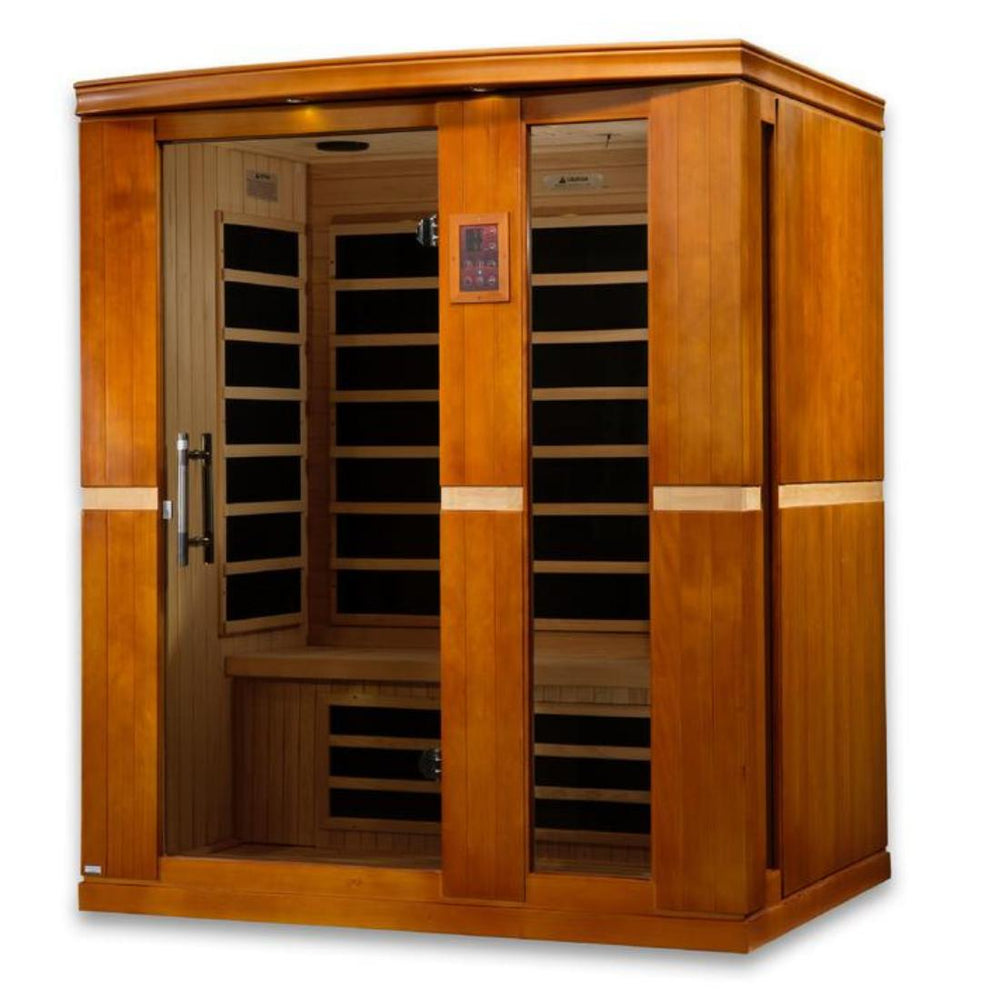 Dynamic "Palermo Edition" 3-Person Low EMF Far Infrared Sauna, DYN-6330-01 Angle View
