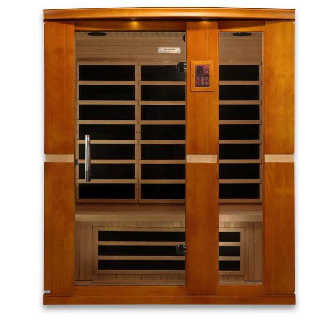 Dynamic "Palermo Edition" 3-Person Low EMF Far Infrared Sauna, DYN-6330-01 front view