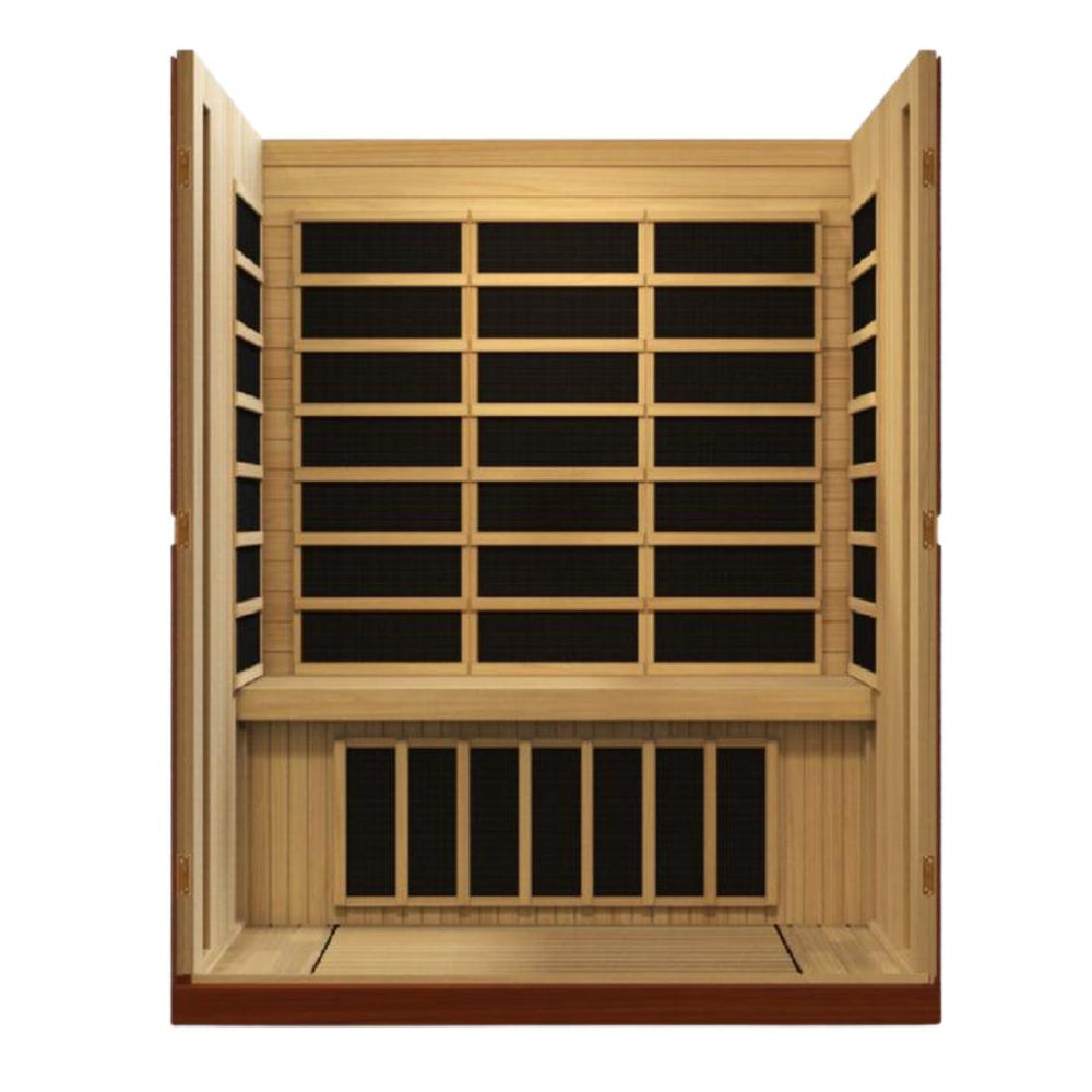 Dynamic "Palermo Edition" 3-Person Low EMF Far Infrared Sauna, DYN-6330-01 interior